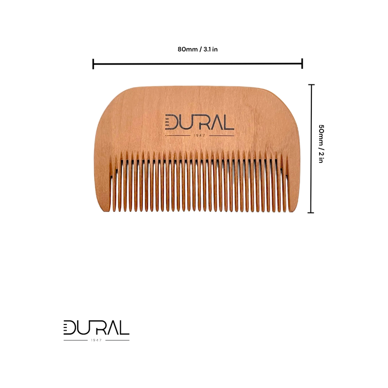 Dural Dural Pear wood hand made beard comb Beard Comb