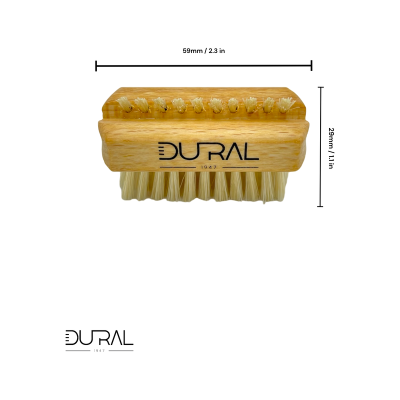 Dural Dural Beech wood travel size hand brush with natural bristles - 1/5 rows Hand Brush