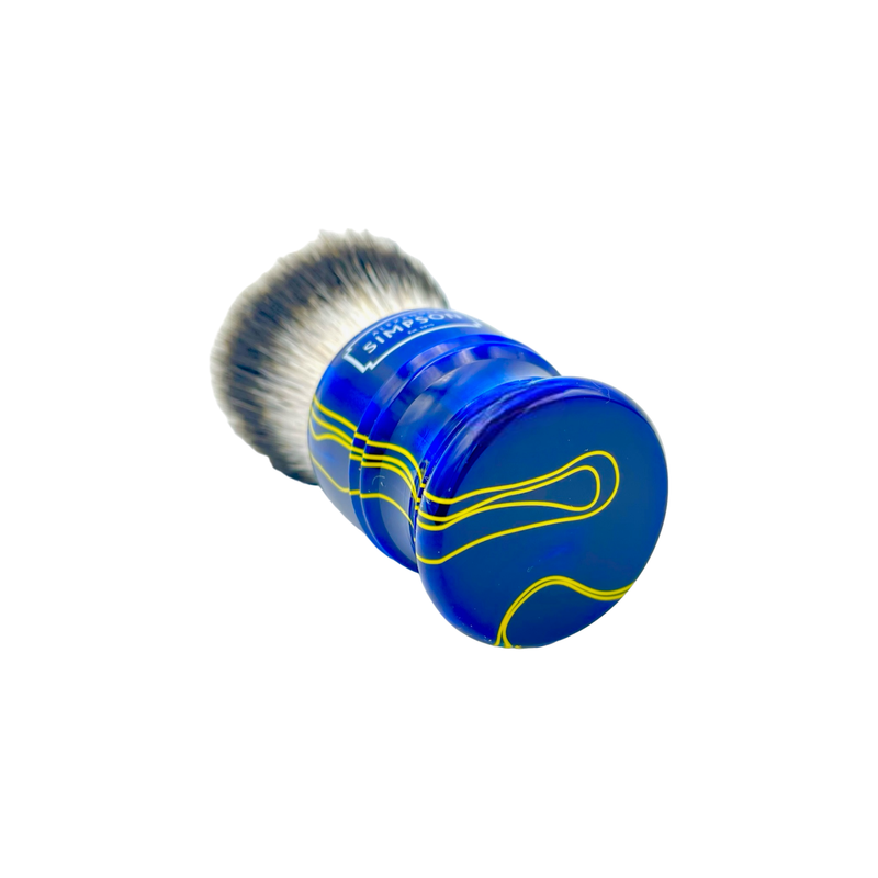 Simpsons Simpsons Trafalgar T2 Royal Pearl Sovereign Fibre Synthetic Shaving Brush Shaving Brush Dark Slate Blue