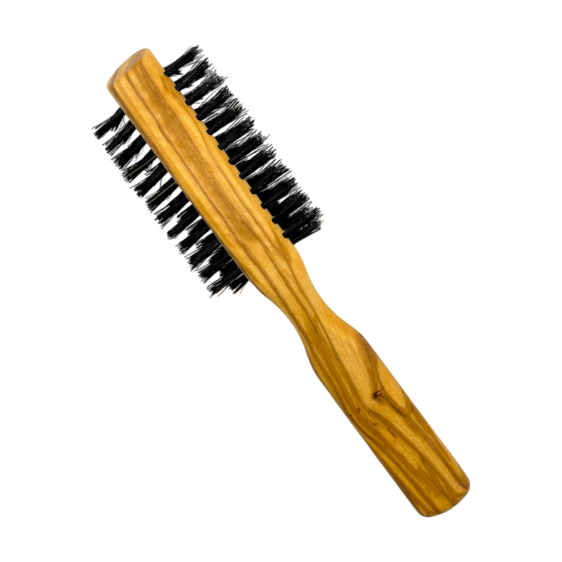 Dural Dural Olive wood half-round hair brush with boar bristles - 7 rows Hair Brush