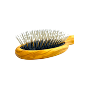 Dural Dural Olive wood rubber cushion hair brush with steel pins and ball tips Hair Brush