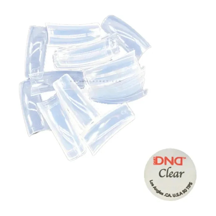 Inail Supply - #02 Dnd Tips Clear 50 Pcs (10 Pks)