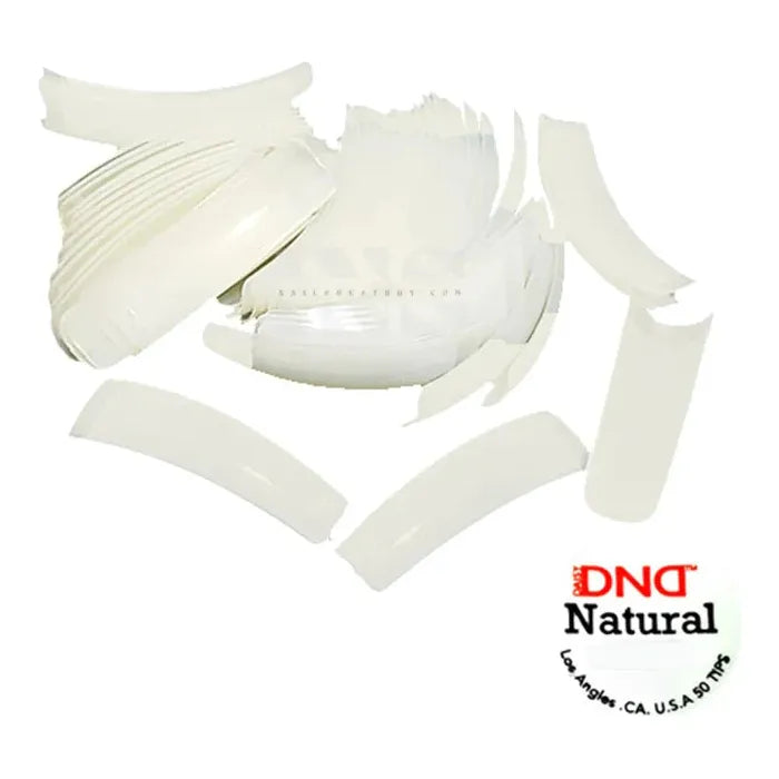 Inail Supply - #02 Dnd Tips Natural 50 Pcs (10 Pks)