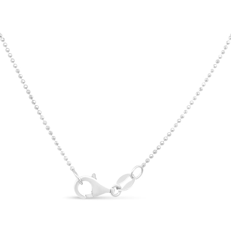 Bids.com .925 Sterling Silver 0.7mm Slim and Dainty Unisex 18" Inch Ball Bead Chain Necklace Necklaces