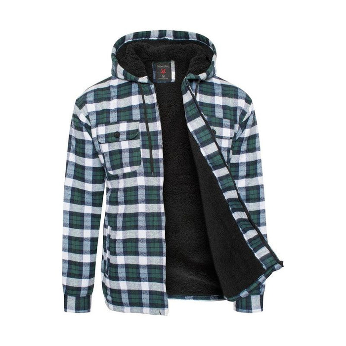 Men's Flannel Sherpa Lining Jacket