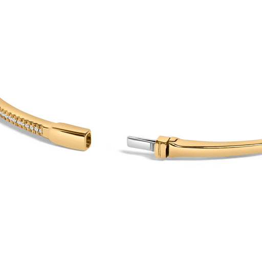 Bids.com 14K Yellow Gold 1/3 Cttw Diamond Half Eternity Bangle Bracelet (I-J Color, I2-I3 Clarity) - 7.75" Inches Bracelets