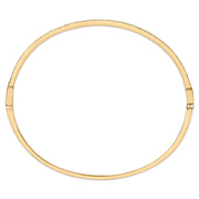 Bids.com 14K Yellow Gold 1/3 Cttw Diamond Half Eternity Bangle Bracelet (I-J Color, I2-I3 Clarity) - 7.75" Inches Bracelets