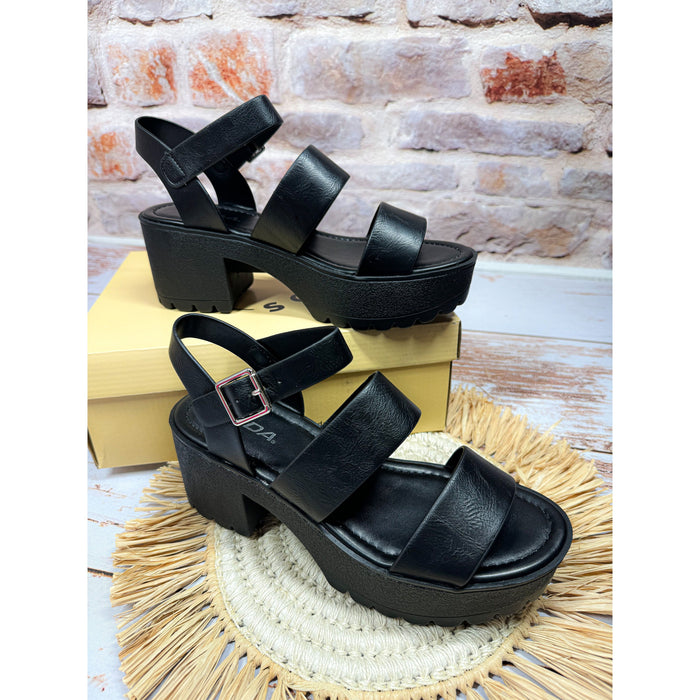 Rachel Statement Sandal in Black