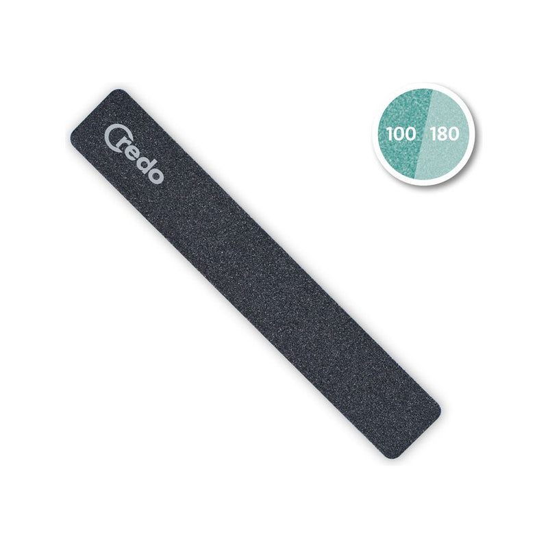 Credo Credo Profi nail file for artificial nails 180mm, black - 16Oz Cosmetics