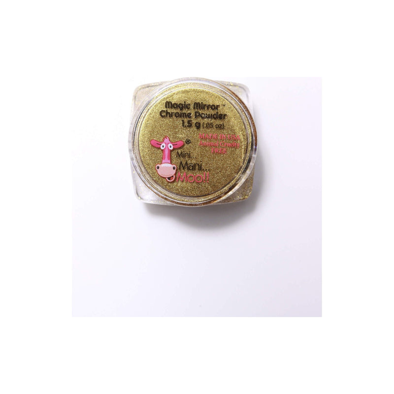 minimanimoo Magic Mirror Chrome Powder Gold Nail Polish