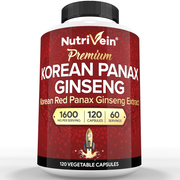 Nutrivein Korean Red Panax Ginseng - 120 Capsules FA-51VI-YB0U