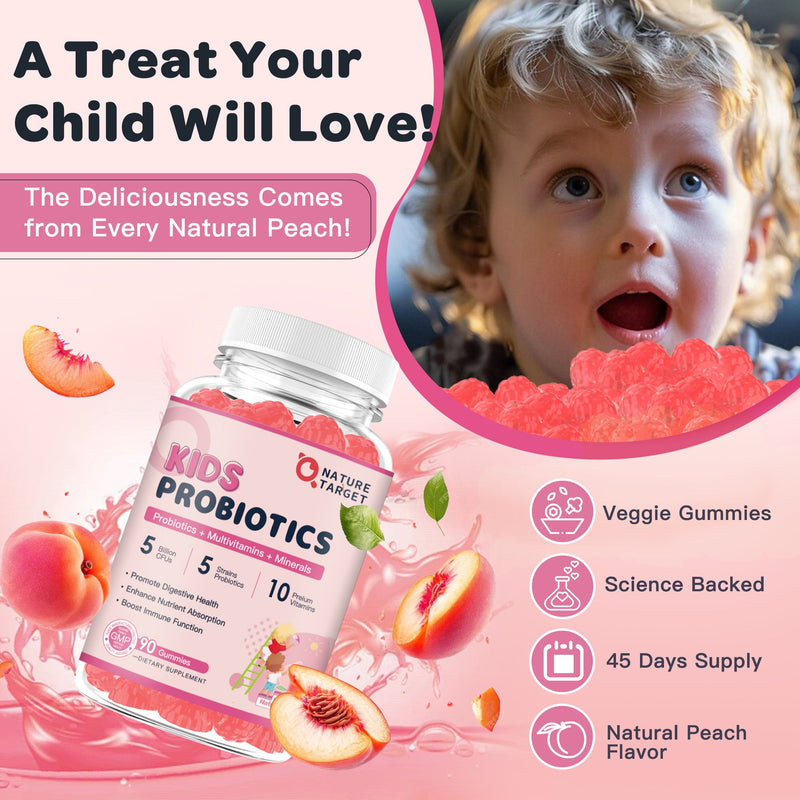 Nature Target Kids Probiotic, 5 Billion CFUs, 90ct Probiotic
