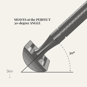 Lather & Wood Shaving Co Safety Razor - Baron Elite - Noir Black Men Grooming, Health