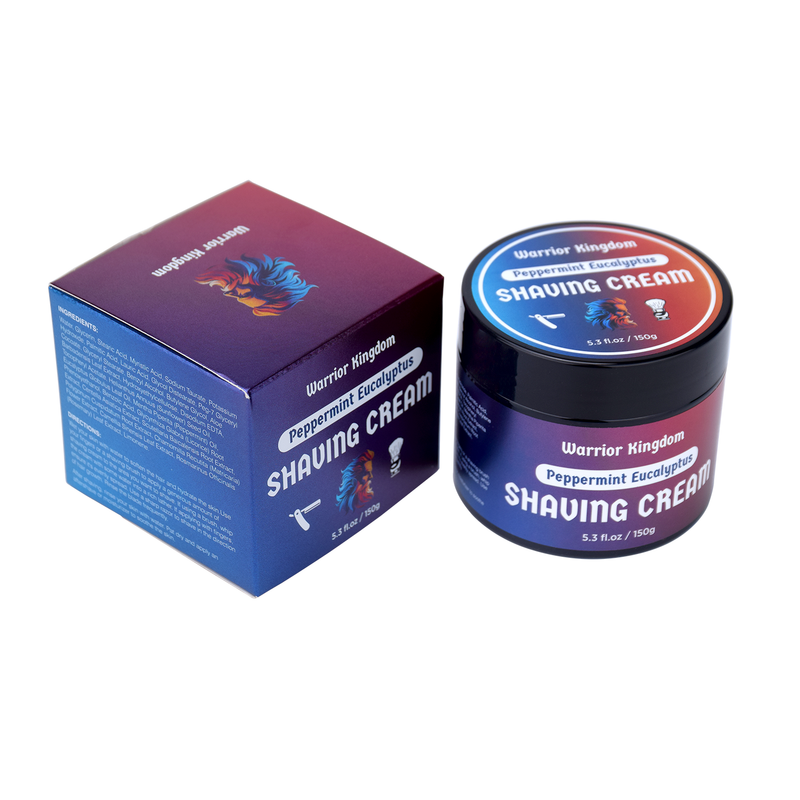 WhollyKaw WhollyKaw Warrior Kingdom Luxury Shaving Cream - Peppermint Eucalyptus Shaving Cream