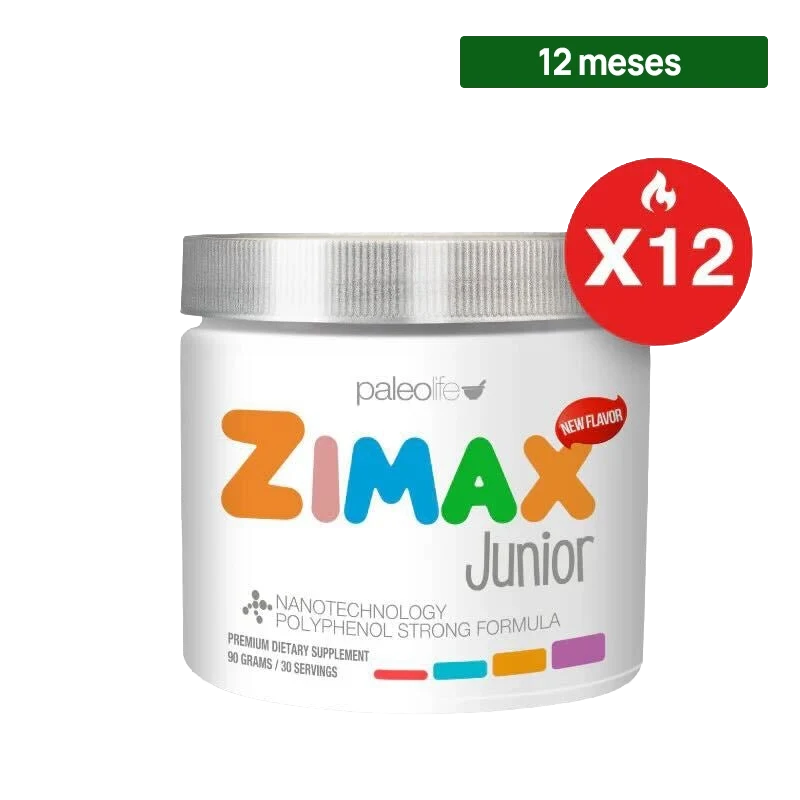 Paleolife Crecimiento Vital Zimax Junior ¡ANTIOXIDANTE NATURAL NUEVO! Black 12 Meses