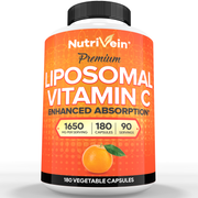 Nutrivein Liposomal Vitamin C - 180 Capsules YH-8TP4-QGO3