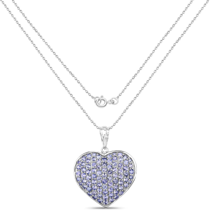Bids.com 4.86 Carat Genuine Tanzanite .925 Sterling Silver Pendant Pendants