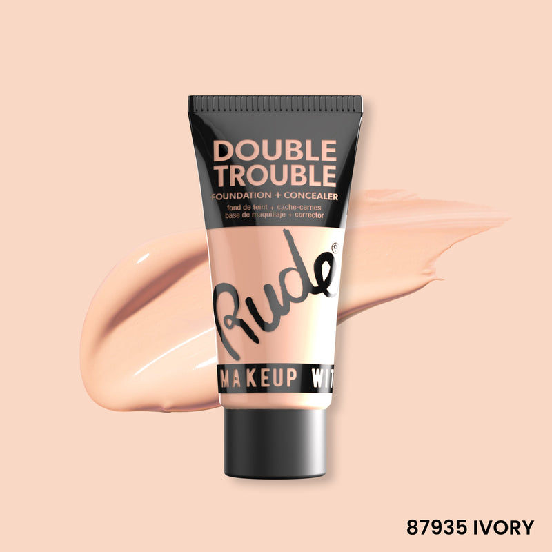 Rude Cosmetics Double Trouble Foundation and Concealer Foundation