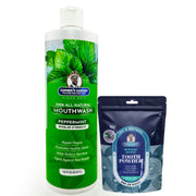 Garner's Garden Natural Mouthwash and Tooth Powder | H2O2 | Antibacterial Fluoride-Free Mouthwash