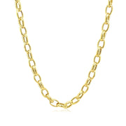 Bids.com 4.6mm 14k Yellow Gold Oval Rolo Chain Necklaces
