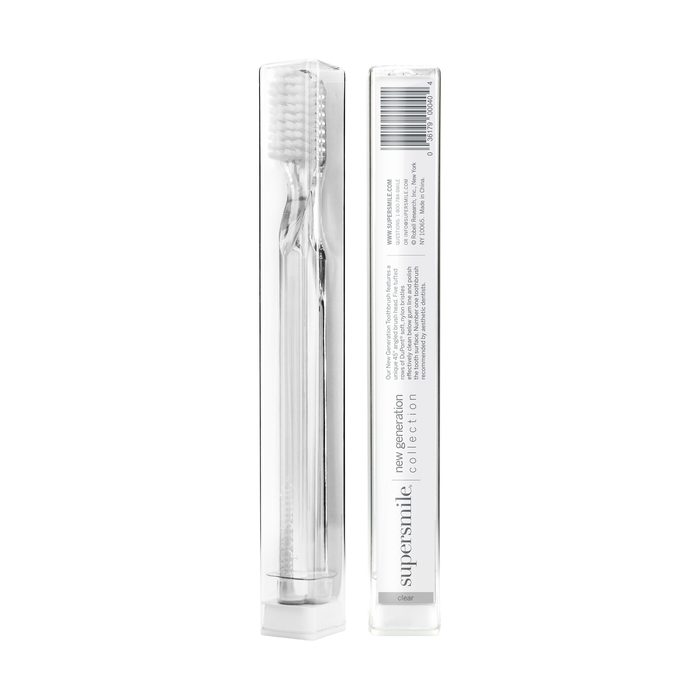 Supersmile Toothbrush 45 Degree Ergonomic Clear