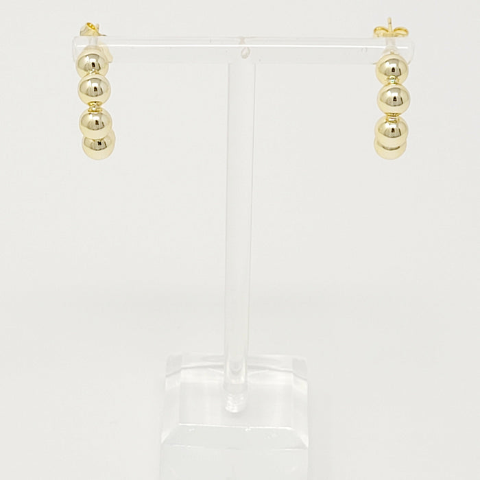 Golden Dots Hoop Earrings