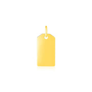 Bids.com 14K Yellow Gold Tag Pendant Pendants