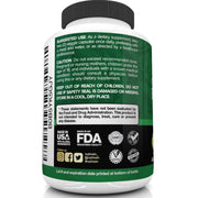 Nutrivein Organic Citrus Bergamot 25:1 Bergamia Extract 1400 mg - 120 Capsules