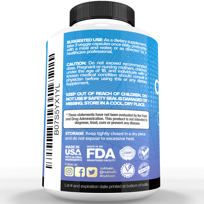 Nutrivein Multi Collagen Protein Capsules - 180 Capsules DV-BCOM-KBOG