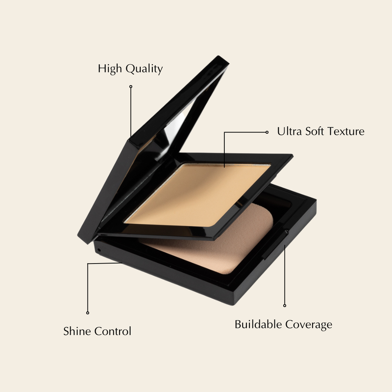 EpiLynx Luminous Matte Powder Foundation – Vegan, Gluten-Free, Allergen-Friendly