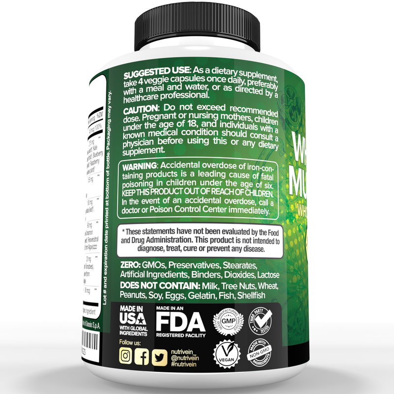 Nutrivein Whole Food Multivitamin 30-VCX3-GNPU