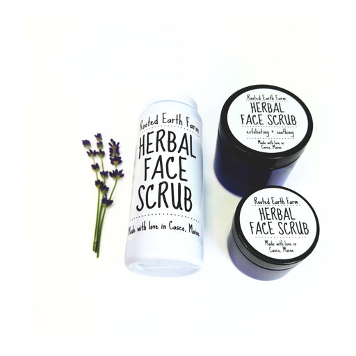 Rooted Earth Farm + Apothecary - Herbal Face Scrub 2oz - 4oz. 