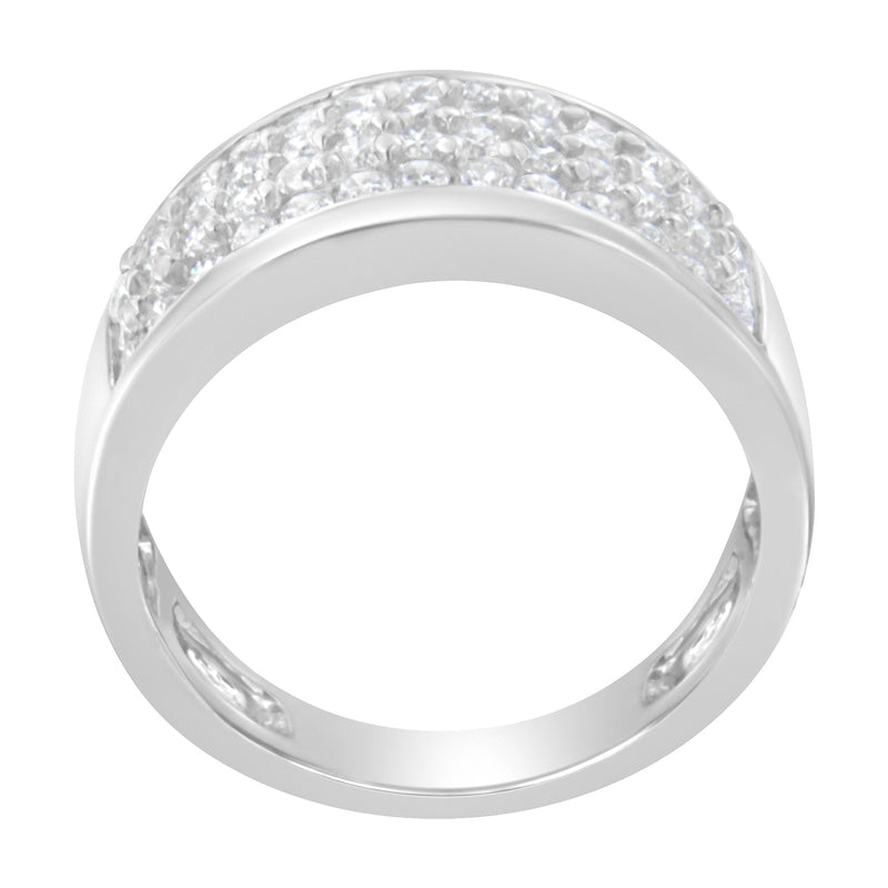 Bids.com 14K White Gold Round Cut Diamond Ring (1.0 Cttw, H-I Color, SI2-I1 Clarity) - Size 6-1/2 Rings