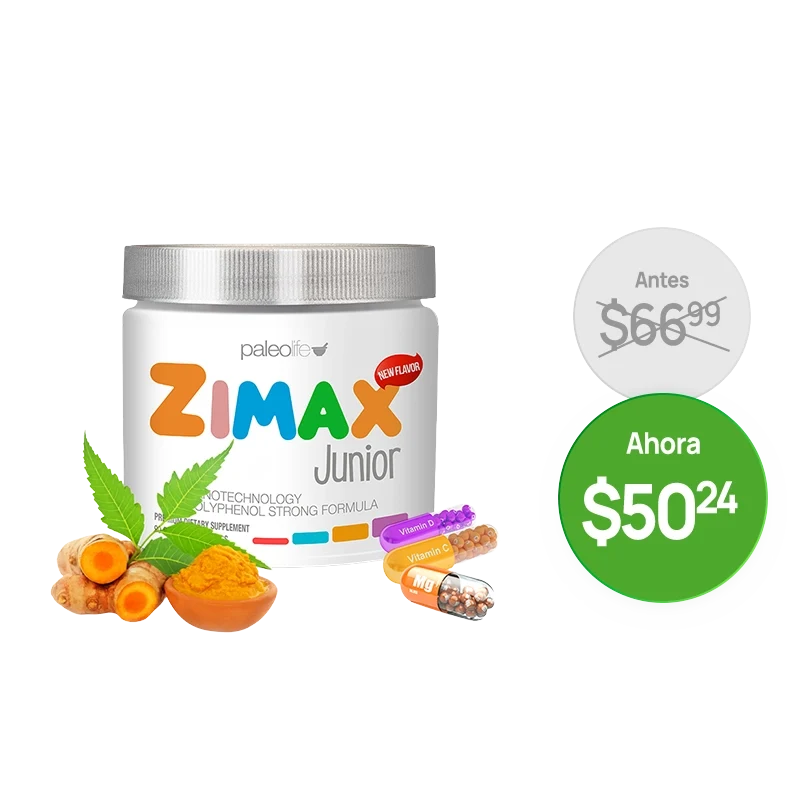 Paleolife Zimax® Junior Zimax Junior ¡ANTIOXIDANTE NATURAL NUEVO! Black 1 Pack,3 Pack,6 Pack
