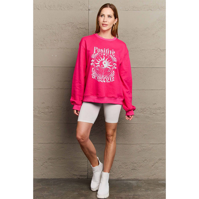 Simply Love POSITIVE ENERGY Graphic Sweatshirt