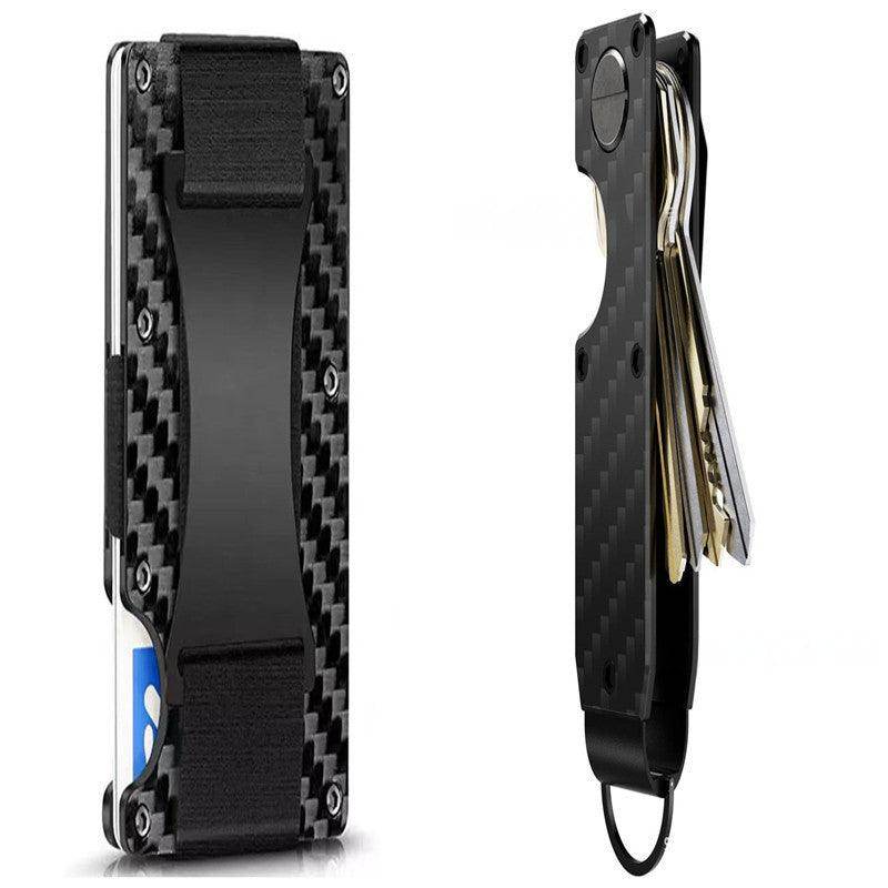 SmartPursue™ Carbon Fiber Wallet - RFID Blocking Metal Card Holder Card Wallet