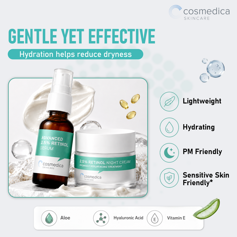 Cosmedica Skincare 2.5% Retinol Facial System Kit