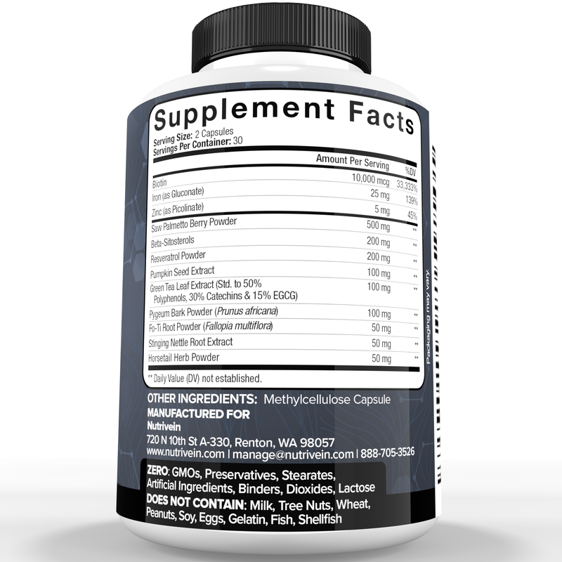 Nutrivein DHT Blocker with Biotin 1E-GQI9-P9FV