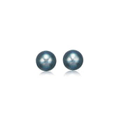 Bids.com 14k Yellow Gold Cultured Black Pearl Stud Earrings (6.0 mm) Earrings