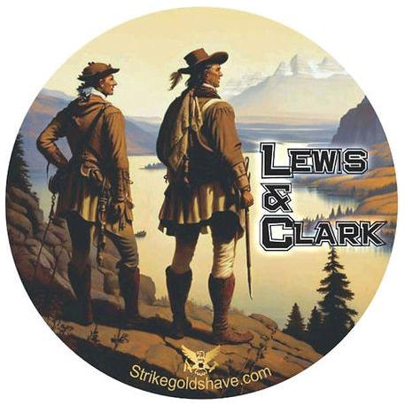 Strike Gold Shave Strike Gold Shave Lewis & Clark Shaving Collection Shaving Set White Smoke Shaving Soap 5 oz