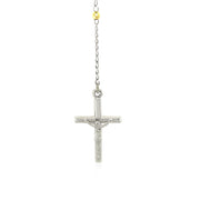 Bids.com Three Toned Rosary Chain and Bead Necklace in Sterling Silver Necklaces