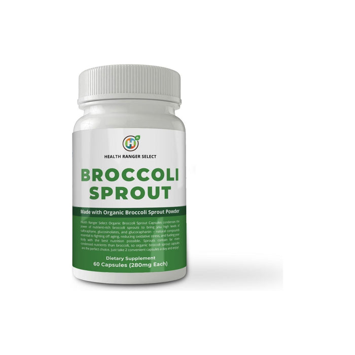 Brighteon Store - Broccoli Sprouts - 60 Capsules - With Organic Broccoli Sprout Powder