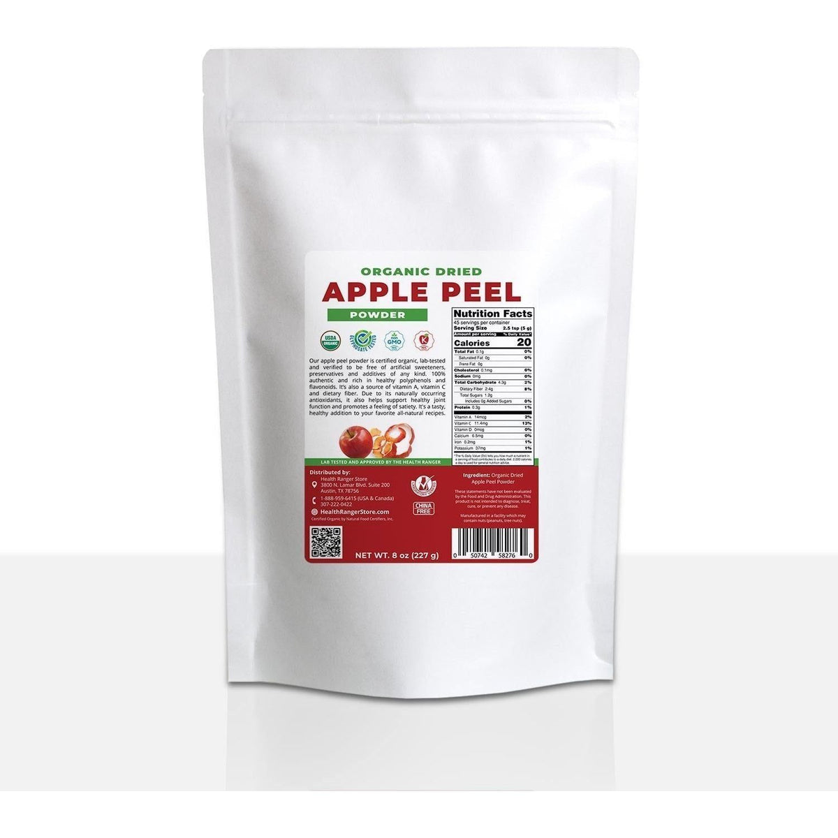 Brighteon Store - Organic Apple Peel Powder 8oz (227g) — Pasteur Pharmacy