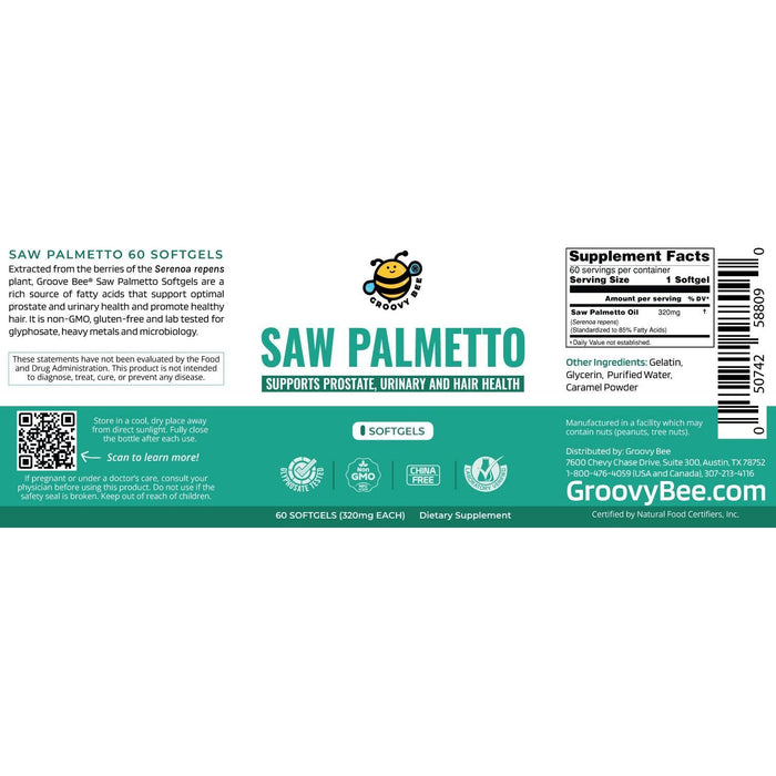 Saw Palmetto 320mg 60 Softgels