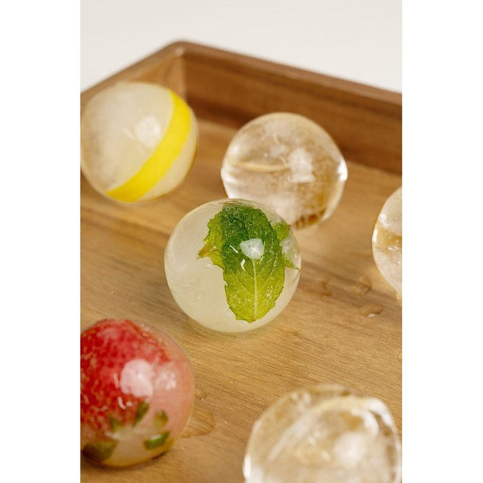 Silicone 6 Ice Ball Molds in Spherical Shape Set of 2