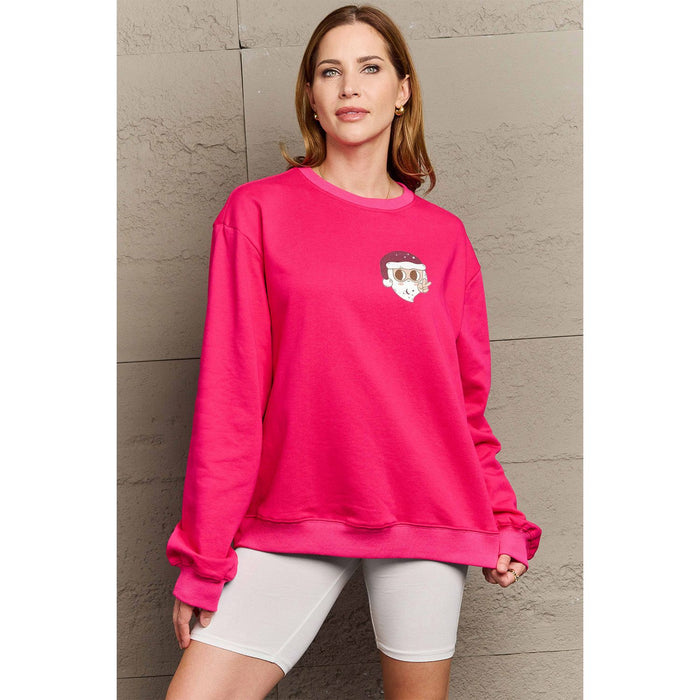 Simply Love Letter Graphic Long Sleeve Sweatshirt