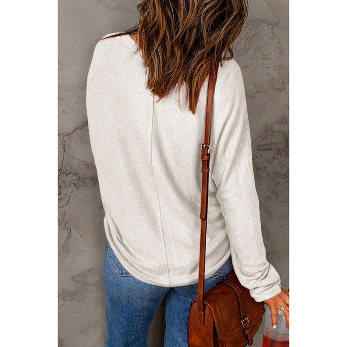 Double Take Round Neck Long Sleeve T-Shirt