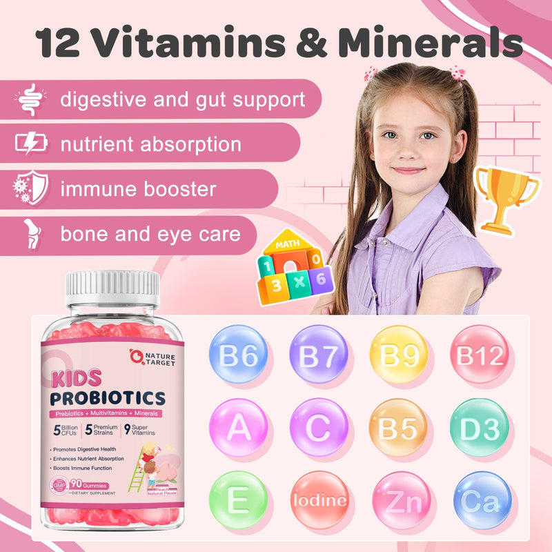 Nature Target Kids Probiotic, 5 Billion CFUs, 90ct Probiotic