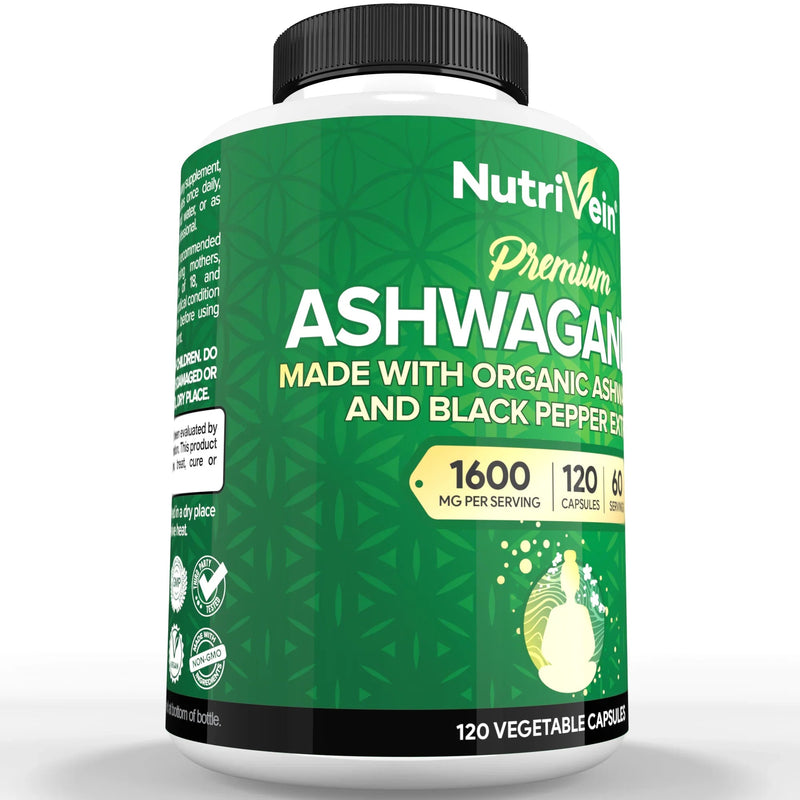 Nutrivein Ashwagandha - 120 Capsules G8-X520-YLOM