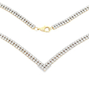 Bids.com 7.00ct Diamond Tennis Necklace 14KT Yellow Gold Pendants